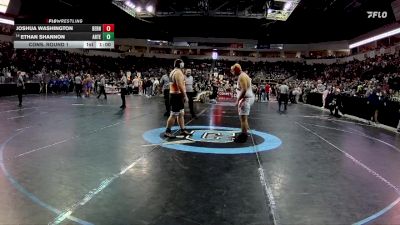 4A 285 lbs Cons. Round 1 - Ethan Shannon, Artesia vs Joshua Washington, Bernalillo