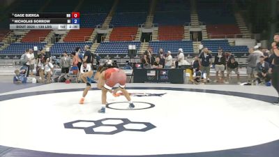 138 lbs Cons. Semis - Gage Bjerga, Minnesota vs Nicholas Sorrow, Michigan