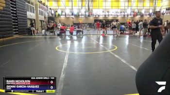 144 lbs Cons. Round 3 - Randi Nicholson, Iron Rams Wrestling Club vs Dionni Garcia-Vasquez, Iowa