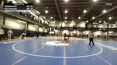 132Yellow lbs Rr Rnd 1 - Brennan Kline, West Genesee vs Kelly Sullivan, Monroe Woodbury