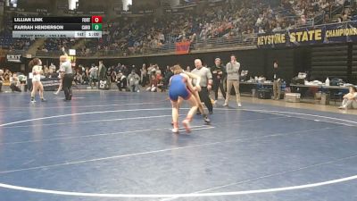 132 lbs Consy 4 - Lillian Link, Fort LeBoeuf vs Farrah Henderson, Canon-McMillan