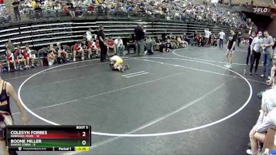 60 lbs Semis & 1st Wrestleback (8 Team) - Boone Miller, Kansas Cobra vs Colesyn Forbes, Nebraska Maize