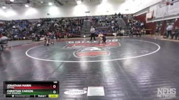 145 lbs Quarterfinal - Jonathan Marin, Kittitas vs Christian Carson, Lake Roosevelt