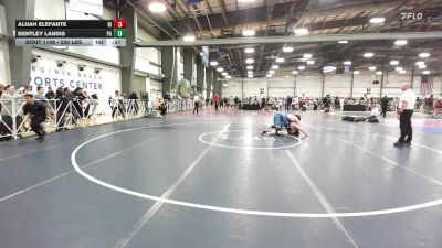 230 lbs Consi Of 8 #2 - Alijah Elefante, RI vs Bentley Landis, PA