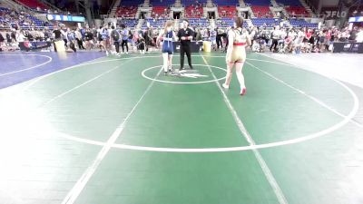 155 lbs Cons 16 #1 - Isabella Giza, WI vs Madison Reems, ND