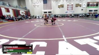 132 lbs Cons. Round 3 - Alycianna Nunez, Elko vs Nayeli Nino, Emmett