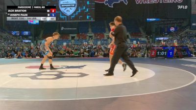 144 lbs Champ. Rd Of 32 - Jack Bratton, OH vs Joseph Paun, IN