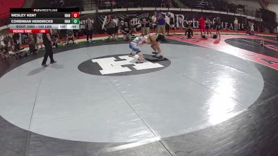 140 lbs Cons. Semis - Corbinian Hendricks, Idaho vs Wesley Kent, Idaho