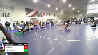 220 lbs Champ. Round 1 - Keisel Hebdon, Wyoming Underground vs Kyler Olson, Spanish Fork