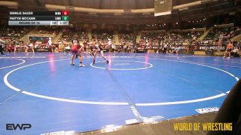 102 lbs Round Of 16 - Brinlie Bazer, Nebraska Wrestling Academy vs Paityn McCann, Lady Outlaw Wrestling Academy