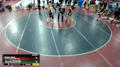 114 lbs Round 3 - Callan Wohlers, Andover Wrestling Club vs Isaac Bizal, Anoka Youth Wrestling