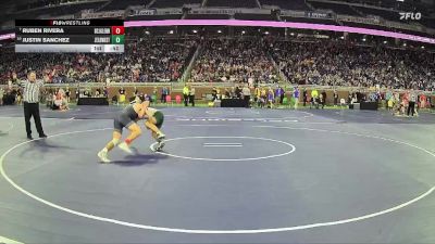 D2-113 lbs Cons. Round 2 - Justin Sanchez, Zeeland West HS vs Ruben Rivera, John Glenn HS (Bay City)