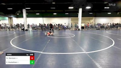 100 lbs Round Of 16 - Nash Denison, OK vs Case Gustafson, FL