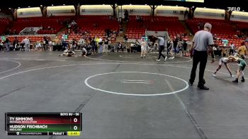 56 lbs 1st Place Match - Ty Simmons, Michigan Revolution vs Hudson Fischbach, Highland