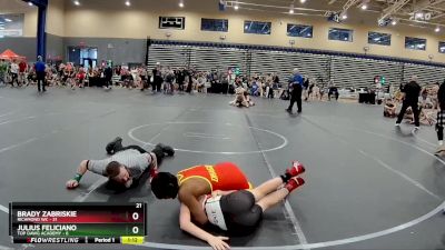 100 lbs Round 4 (8 Team) - Julius Feliciano, Top Dawg Academy vs Brady Zabriskie, Richmond WC