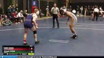 165 lbs Cons. Round 3 - Rysan Leong, Menlo vs Cody Dixon, Wayland Baptist