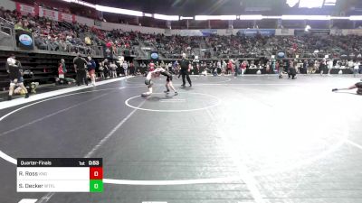 78 lbs Quarterfinal - Roland Ross, King Select vs Sawyer Decker, Well Trained