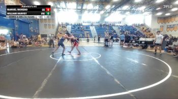 132 lbs Semis & Wb (16 Team) - Manuel Moreno, Greasers vs William Harvey, Wakulla WC