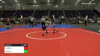 57 lbs Consi Of 4 - Caleb Delfin, Driller WC vs Isaiah Flores, Pounders WC