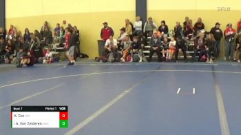 90 lbs Champ. Round 1 - Avery Van Zelderen, Moen Wrestling Academy vs Kiptyn Cox, Immortal Athletics WC