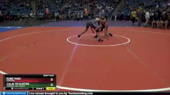 5A - 145 lbs Semifinal - Colin McAlister, Shawnee-Mill Valley vs Gabe Maki, Andover