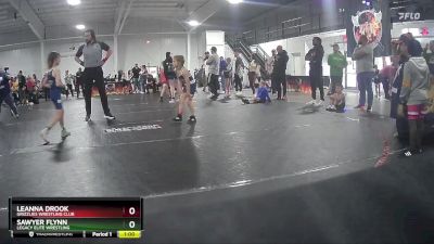 55 lbs Cons. Round 2 - Sawyer Flynn, Legacy Elite Wrestling vs Leanna Drook, Grizzlies Wrestling Club