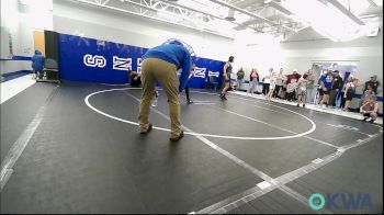 96 lbs Rr Rnd 1 - Taytum Welchel, Harrah Little League Wrestling vs London Watson, Choctaw Ironman