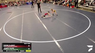 63 lbs Champ. Round 1 - Joseph Slack, Robbinsdale Area Wrestling vs Zayne Flaskey, Summit Wrestling Academy