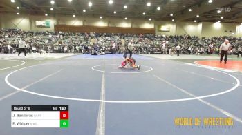 64 lbs Round Of 16 - Jose Banderas, Warriors Of Christ WOC vs Easton Whisler, Mulvane Jr. Wrestling Club