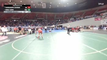 6A/5A Girls 155 Champ. Round 1 - Emily Zerr, Thurston Girls vs Kassandra Barber, South Albany Girls