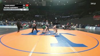 5A Boys 157 lbs Champ. Round 1 - Michael Samaniego, Putnam Boys vs Jaxon Godley, Crater Boys