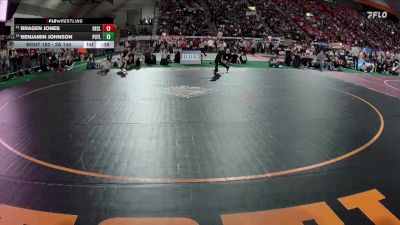 3A 144 lbs Cons. Round 1 - Benjamin Johnson, Potlatch vs Bragen Jones, Declo