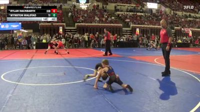 40 lbs Cons. Semi - Rylan Hackbarth, Bozeman Wrestling Club vs Wynston Walstad, Team Champs