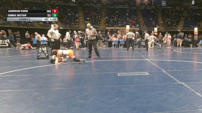 110 lbs Consy 5 - Addison Keem, Saegertown vs Emma Moyer, Selinsgrove