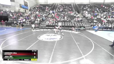 4A 120 lbs Cons. Round 2 - Addison Call, Bear River vs Jada Sim, Mountain View