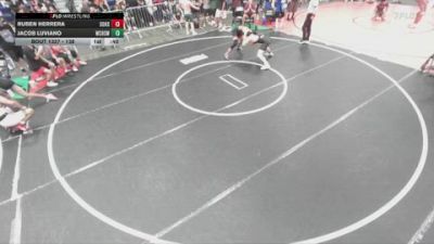 138 lbs Cons. Round 3 - Jacob Luviano, West Covina High School Wrestl vs Ruben Herrera, Braveheart WC