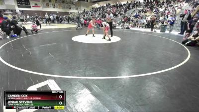 86/92 Round 1 - Josiah Stevens, Team Temecula /Pin Club vs Camden Cox, LV Bear Wrestling Club (Spring