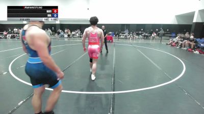 215 lbs Carter Brown, Team Missouri vs Kellen Fellure, Team Indiana Blue