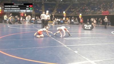 70 lbs Round Of 16 - Cooper Cerefice, Faith Christian vs Hunter Vermeulen, Northwestern Lehigh