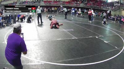 140 lbs Cons. Semi - Everett Vogel, Hemingford Jr Wrestling Club vs Hector Carbajal, GI Grapplers