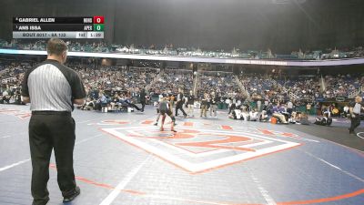 8A 132 lbs Quarterfinal - Ans Issa, Apex vs Gabriel Allen, Hoke County High School