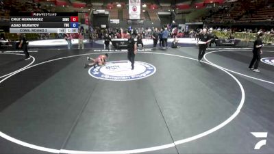108 lbs Cons. Round 2 - Cruz Hernandez, Savage House Wrestling Club vs Asad Muratov, Tracy Wrestling Club