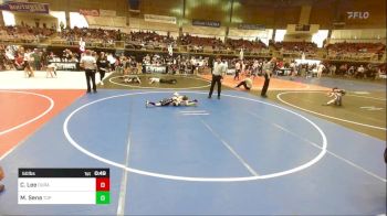 50 lbs Semifinal - Corbin Lee, Duran WC vs Maverick Sena, Top Notch WC