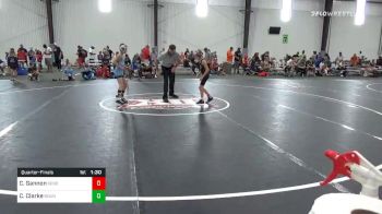 64 lbs Quarterfinal - Cruz Gannon, Sebolt vs Cody Clarke, Roundtree