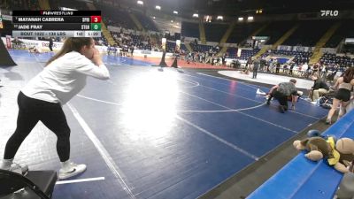 152 lbs Round Of 16 - Ava Eddy, Franklin County vs Destiny Rosado, Springfield Central (W)