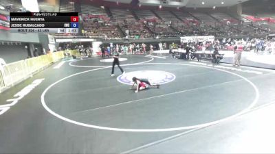 43 lbs Cons. Semis - Maverick Huerta vs Jesse Rubalcado, Scotsmen Wrestling Club