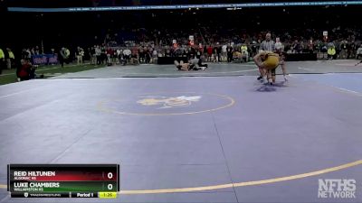 D3-215 lbs Quarterfinal - Reid Hiltunen, Algonac HS vs Luke Chambers, Williamston HS