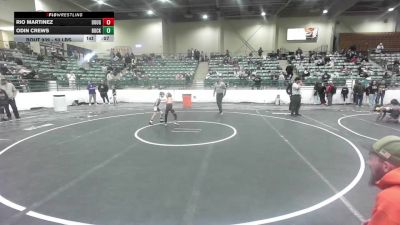 50 lbs Consi Of 8 #1 - Rio Martinez, Douglas County Grapplers vs Odin Crews, Buckaroo WC