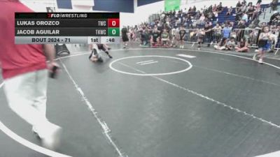 71 lbs Quarterfinal - Jacob Aguilar, Total Kaos Wrestling Club vs Lukas Orozco, Threshold Wrestling Club