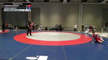 100 lbs Cons. Semis - Christian Burvant, LA vs Artels James Jr, AL